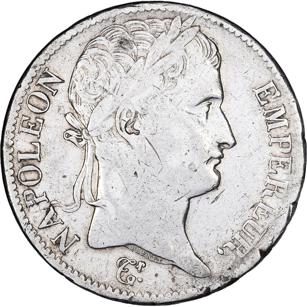 FRANCE, Napoléon I, 5 Francs, 1813, Limoges, KM #694.7, VF(30-35), Silver, G...