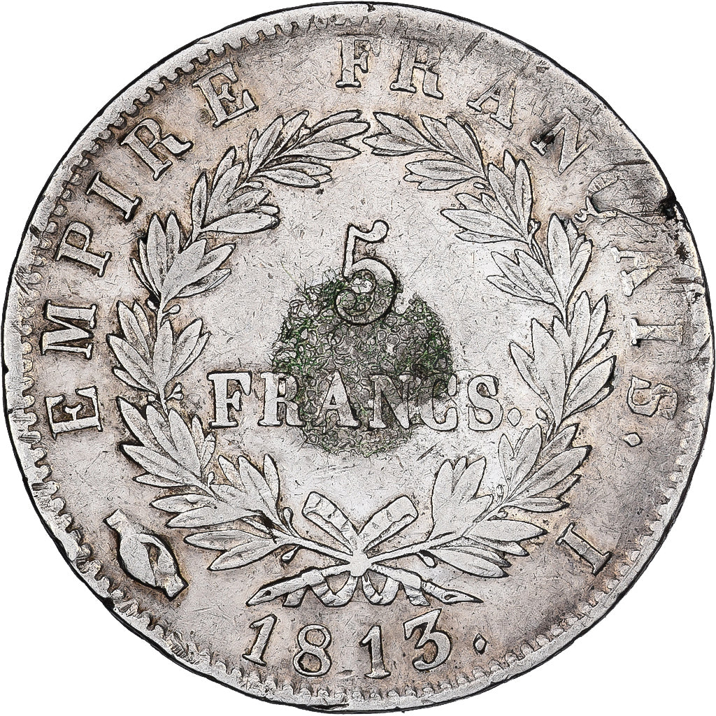 FRANCE, Napoléon I, 5 Francs, 1813, Limoges, KM #694.7, VF(30-35), Silver, G...