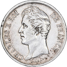 France, Charles X, 5 Francs, 1830, Lille, VF(20-25), Silver, KM:728.13