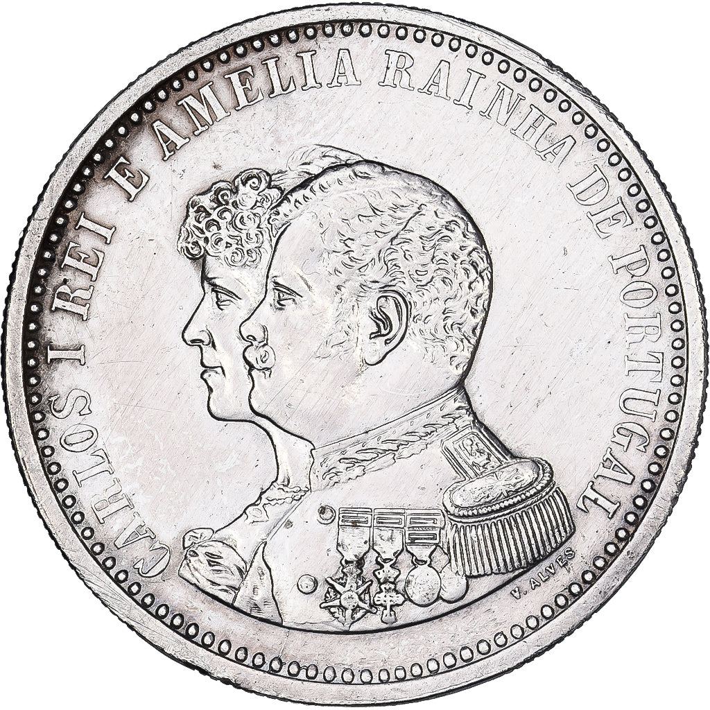 Portugal, Carlos I, 500 Reis, 400th Anniversary, Discovery of India, 1898