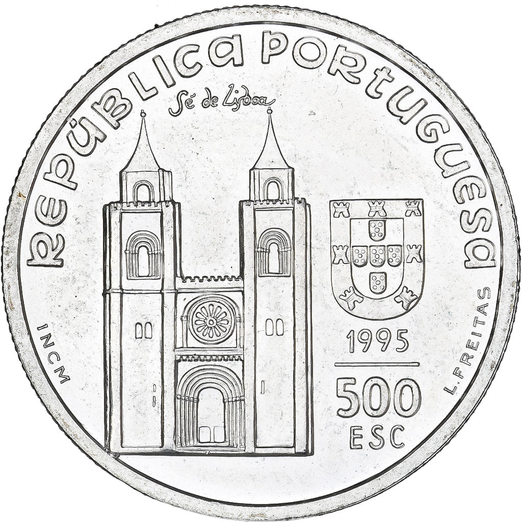 Coin, Portugal, 500 Escudos, 1995, AU(55-58), Silver, KM:686
