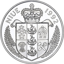 Coin, Niue, Elizabeth II, 5 Dollars, 1992, MS(65-70), Silver, KM:61