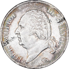 Moneta, Francia, Louis XVIII, 5 Francs, 1821, Lille, BB, Argento, Gadoury:577