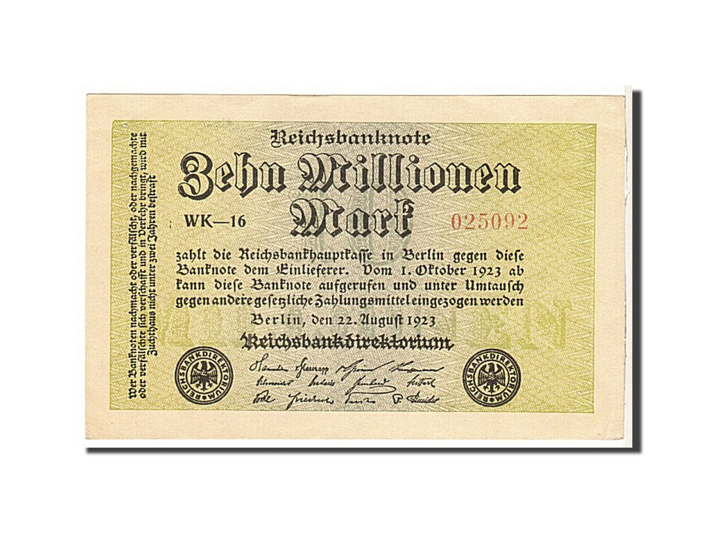 Banknote, Germany, 1 Million Mark, 1923, KM:102a, AU(55-58)