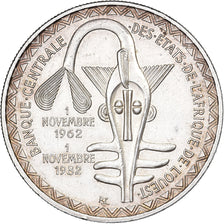 West African States, 5000 Francs, 1982, Silver, MS(60-62), KM:11