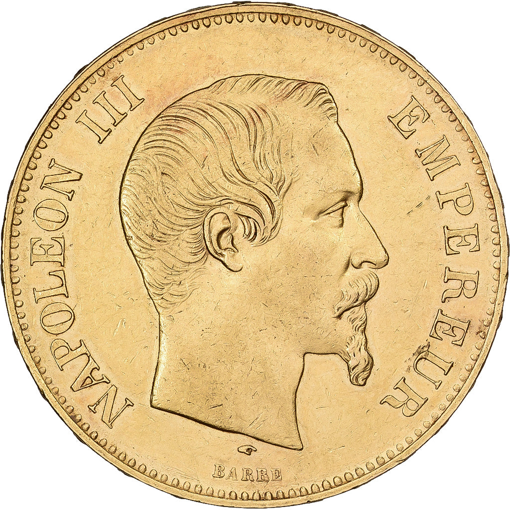 Francia, Napoleon III, 100 Francs, 1857, Paris, BB+, Oro, KM 786.1