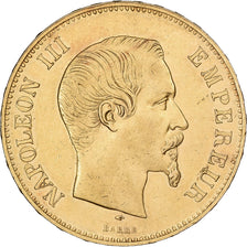 Frankreich, Napoleon III, 100 Francs, 1857, Paris, SS+, Gold, KM 786.1