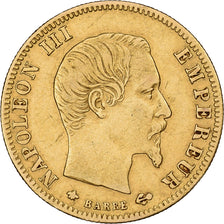 Frankrijk, Napoleon III, 5 Francs, Napoléon III, 1859, Strasbourg, Goud, ZF