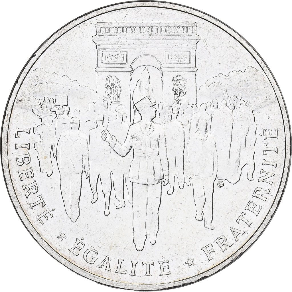 France, Libération de Paris, 100 Francs, 1994, MS(60-62), Silver, KM:1045.1