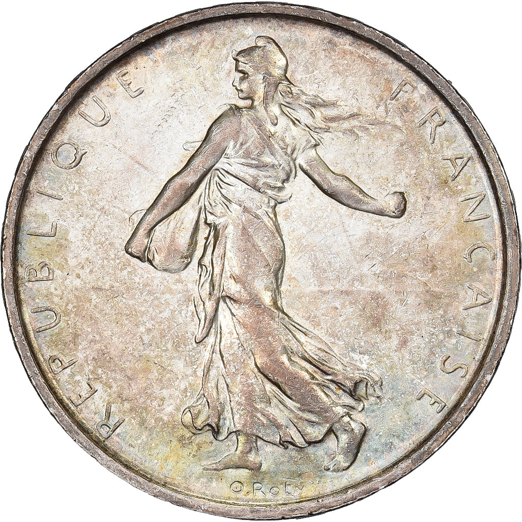 France, 5 Francs, Semeuse, 1969, Paris, Silver, AU(55-58), Gadoury:770, KM:926