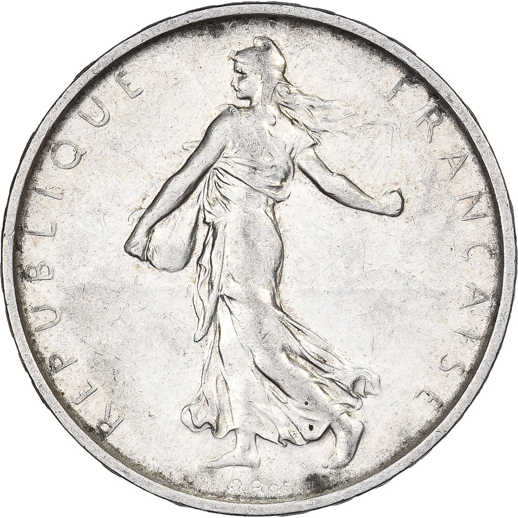 Coin, France, Semeuse, 5 Francs, 1967, Paris, AU(50-53), Silver, KM:926