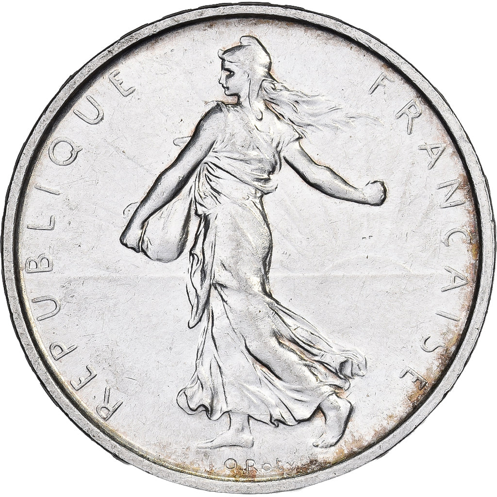 France, Semeuse, 5 Francs, 1966, Paris, AU(50-53), Silver, KM:926, Gadoury:770