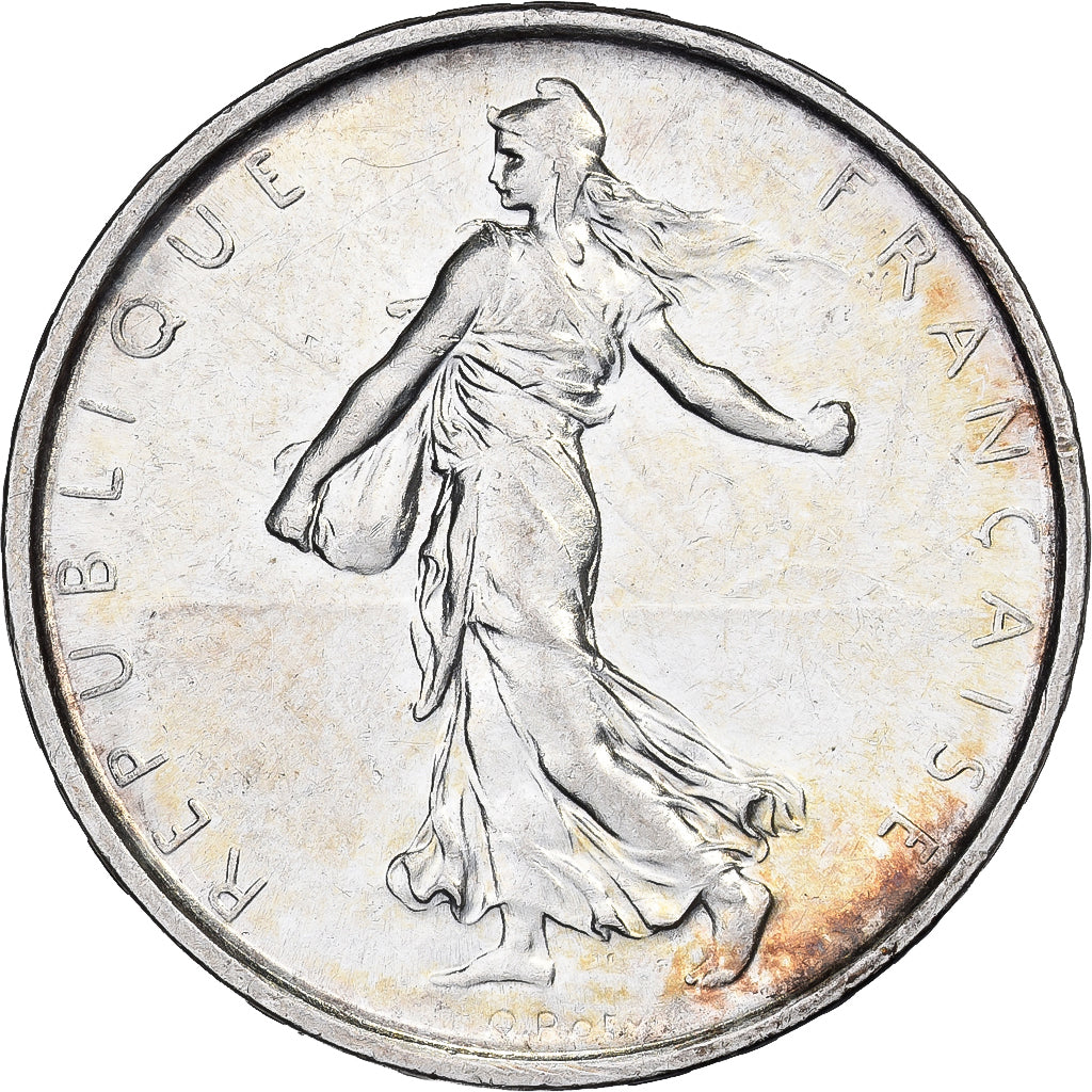 France, Semeuse, 5 Francs, 1966, Paris, AU(50-53), Silver, KM:926, Gadoury:770