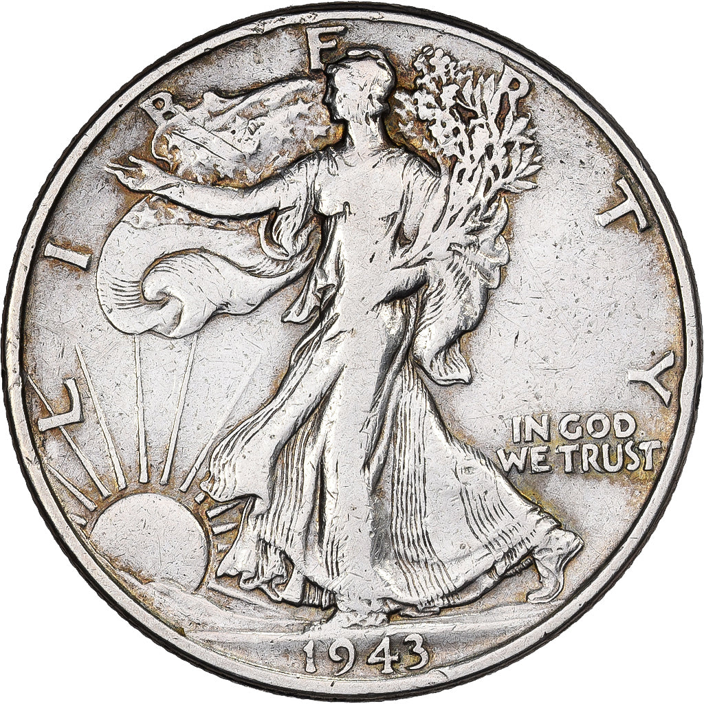USA, Half Dollar, 1943, Philadelphia, Srebro, VF(30-35), KM:142