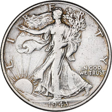 USA, Half Dollar, 1943, Philadelphia, Srebro, VF(30-35), KM:142