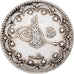 Turchia, Muhammad V, 5 Kurush, 1909 (AH 1327/1), Qustantiniyah, Argento, BB+