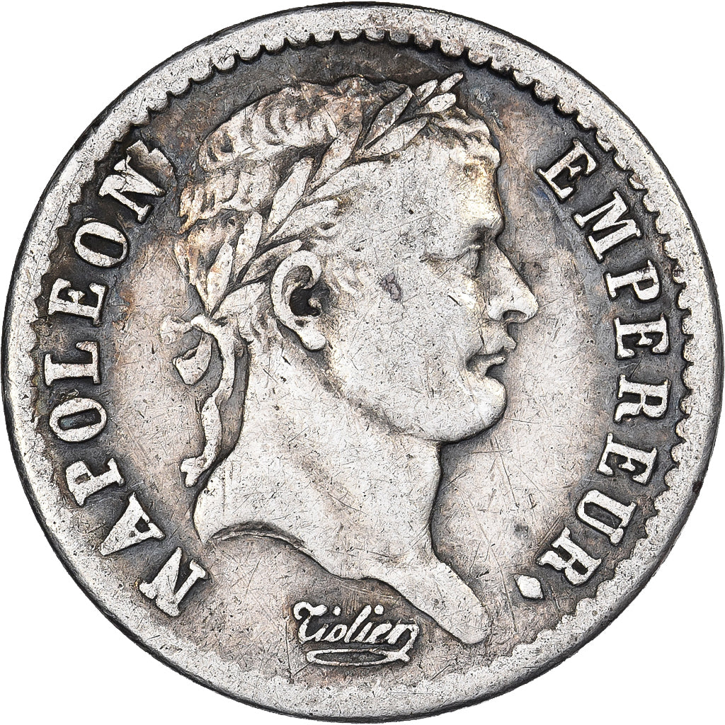 Moneta, Francia, Napoléon I, 1/2 Franc, 1809, Paris, MB+, Argento, KM:691.1