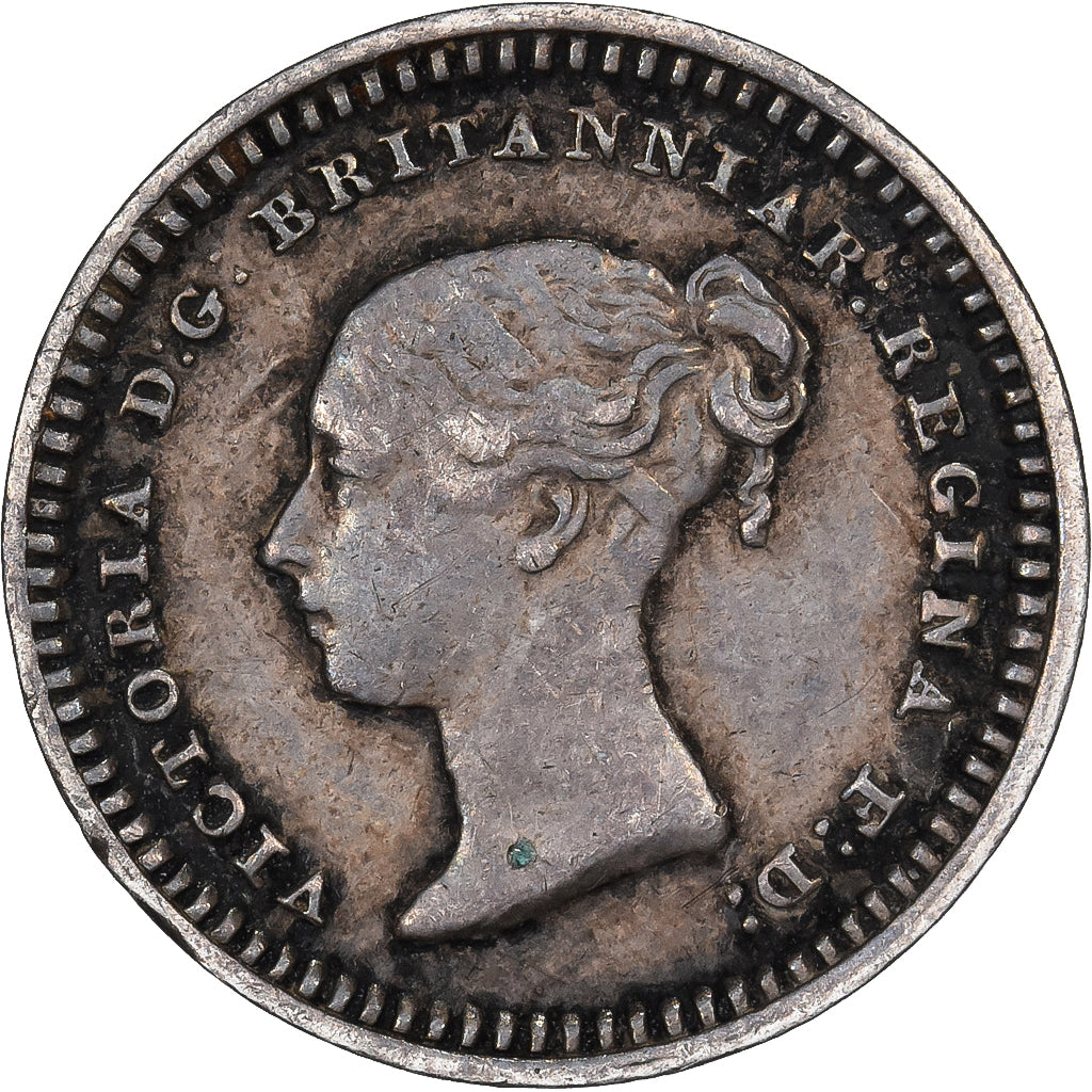 Verenigd Koninkrijk, Victoria, 1 1/2 Pence, 1843, London, Zilver, ZF