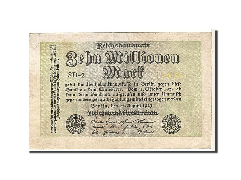 Banknote, Germany, 10 Millionen Mark, 1923, KM:106c, EF(40-45)