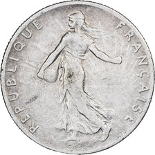 Moneda, Francia, Semeuse, 50 Centimes, 1899, MBC+, Plata, Gadoury:420