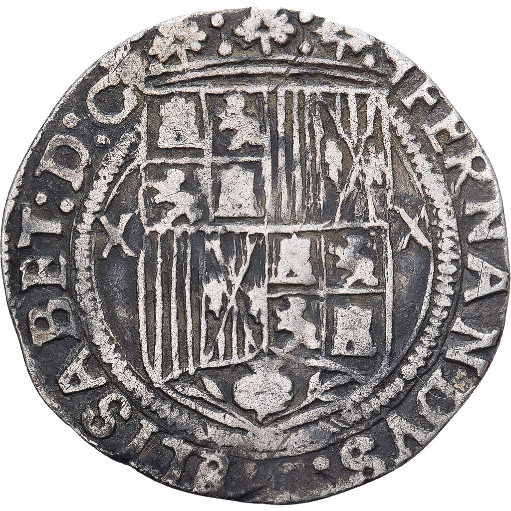 Spain, Ferdinand & Isabella, 1 Réal, 1497-1566, Seville, Silver, EF(40-45)