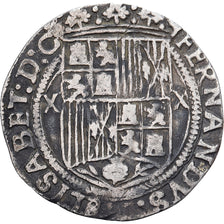 Spain, Ferdinand & Isabella, 1 Réal, 1497-1566, Seville, Silver, EF(40-45)