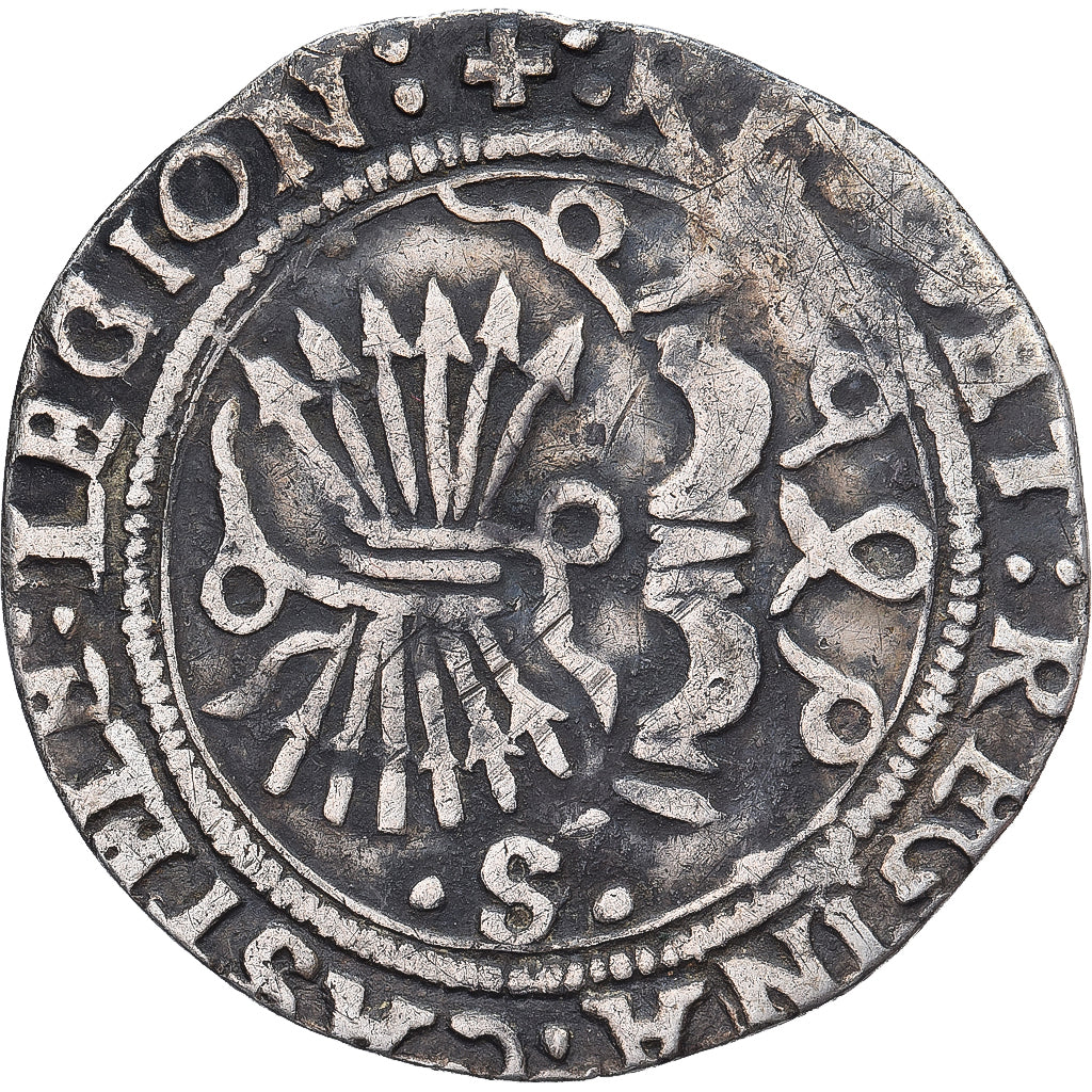 Spain, Ferdinand & Isabella, 1 Réal, 1497-1566, Seville, Silver, EF(40-45)