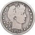 United States, Quarter, Barber Quarter, 1896, San Francisco, Silver, VG(8-10)