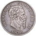 Italy, Vittorio Emanuele II, 5 Lire, 1870, Milan, EF(40-45), Silver, KM:8.3
