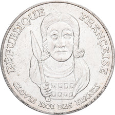 France, Clovis, 100 Francs, 1996, AU(50-53), Silver, KM:1180, Gadoury:953