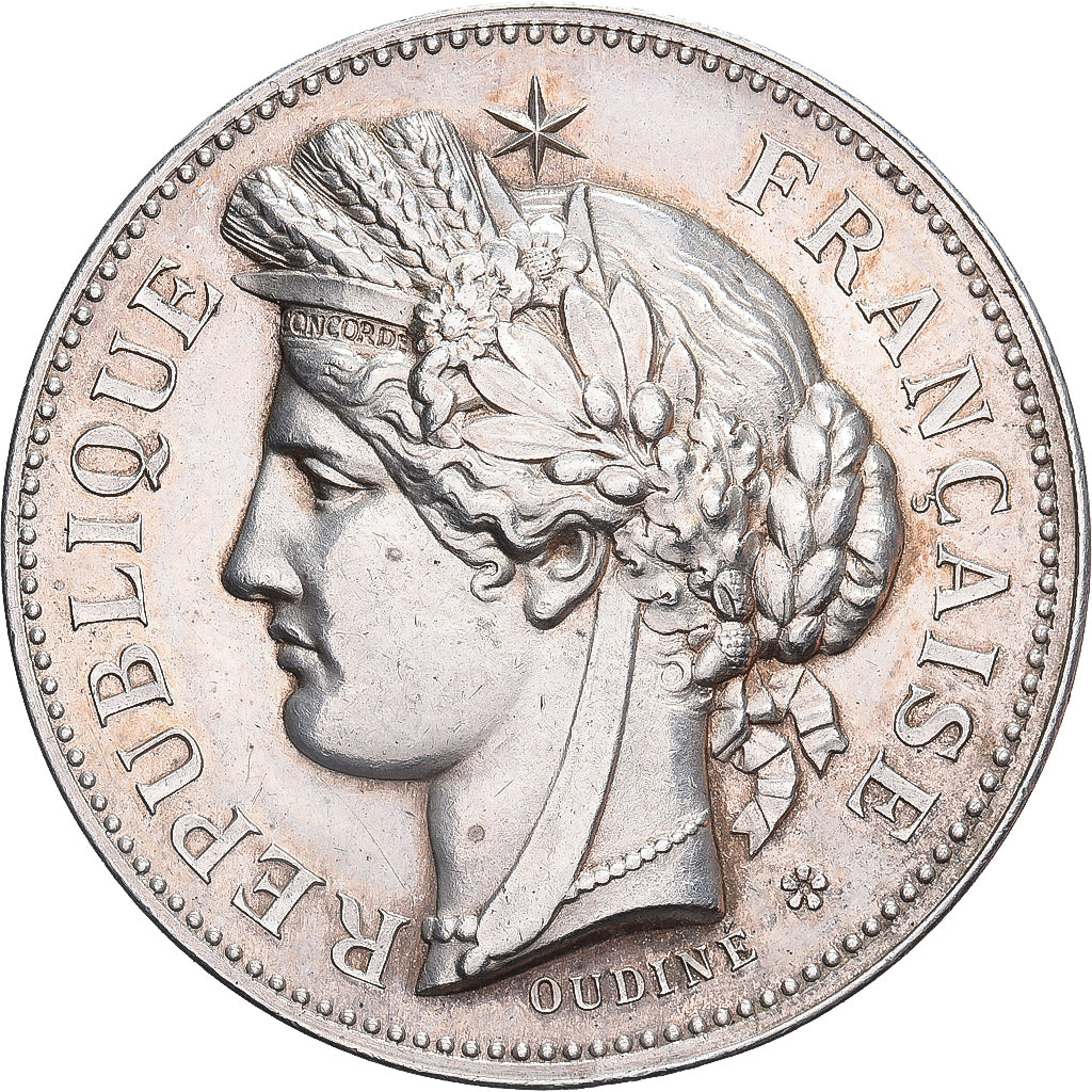 França, Medal, Certificat d'Etudes Primaires de la Seine, Oudiné, AU(55-58)