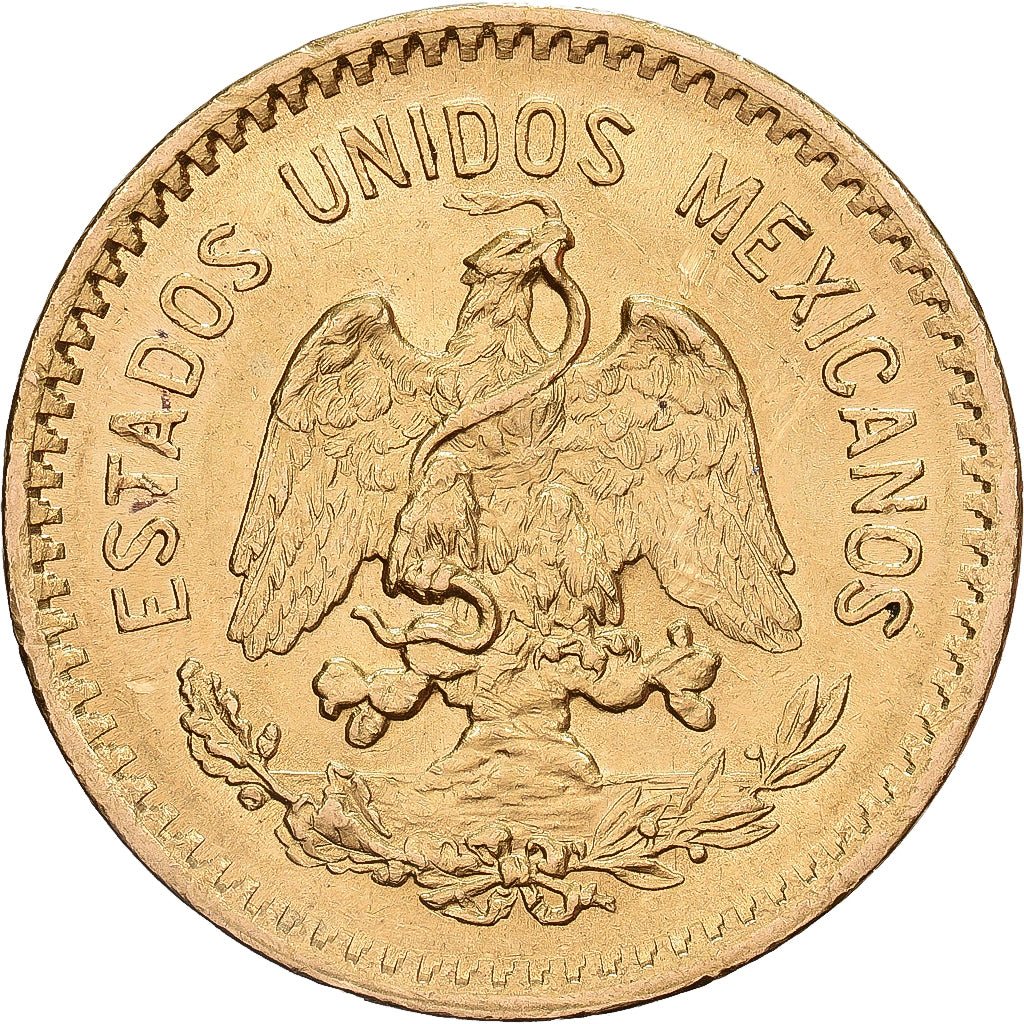 Mexico, 10 Pesos, 1908, Mexico City, Gold, AU(50-53), KM:473