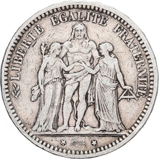 Monnaie, France, Hercule, 5 Francs, 1871, Paris, TB+, Argent, Gadoury:744
