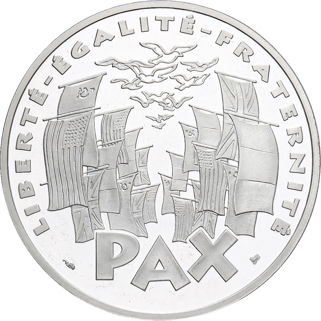 Frankrijk, 100 Francs, 8 Mai 1945, 1995, MDP, Proof, Zilver, FDC, KM:1116.2