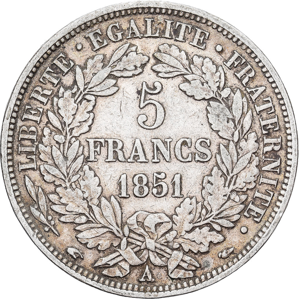 Monnaie, France, Cérès, 5 Francs, 1851, Paris, TB+, Argent, KM:761.1