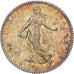 FRANCE, Semeuse, Franc, 1918, Paris, KM #844.1, MS(60-62), Silver, 23, Gadoury..