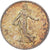 FRANCE, Semeuse, Franc, 1918, Paris, KM #844.1, MS(60-62), Silver, 23, Gadoury..