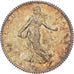 FRANCE, Semeuse, Franc, 1918, Paris, KM #844.1, MS(60-62), Silver, 23, Gadoury..