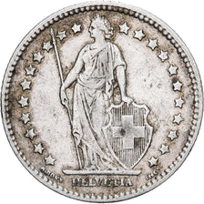 SWITZERLAND, Franc, 1906, Bern, KM #24, EF(40-45), Silver, 23.2, 4.93