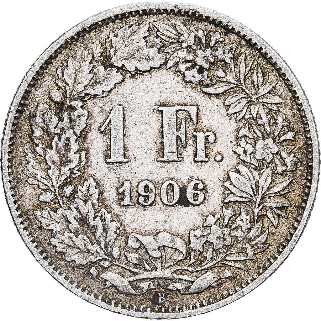 Svizzera, Franc, 1906, Bern, BB, Argento, KM:24