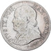 ITALIAN STATES, 1 Lira, 1867, Roma, KM #1378, VF(30-35), Silver, 4.80