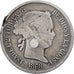 Spain, 40 Centimos De Escudo, 1868, Madrid, Silver, VF(30-35), KM:6282