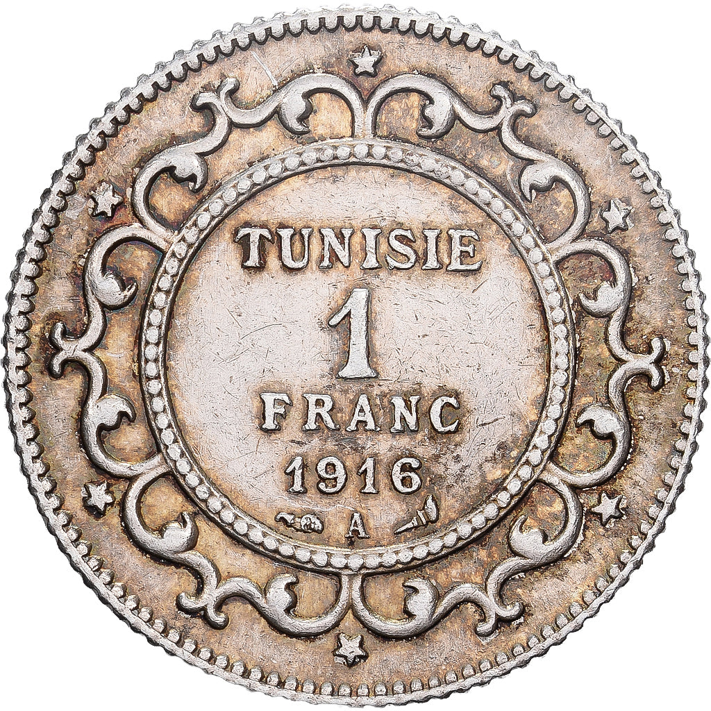 Tunisie, 1 Franc, 1916 A, Paris, KM 238