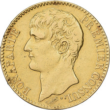 Francia, Napoléon I, 40 Francs, An XI, Paris, MBC+, Oro, KM:652