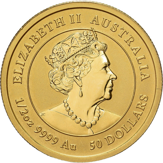 Goldmünzen mit dem Bild von Königin Elizabeth II