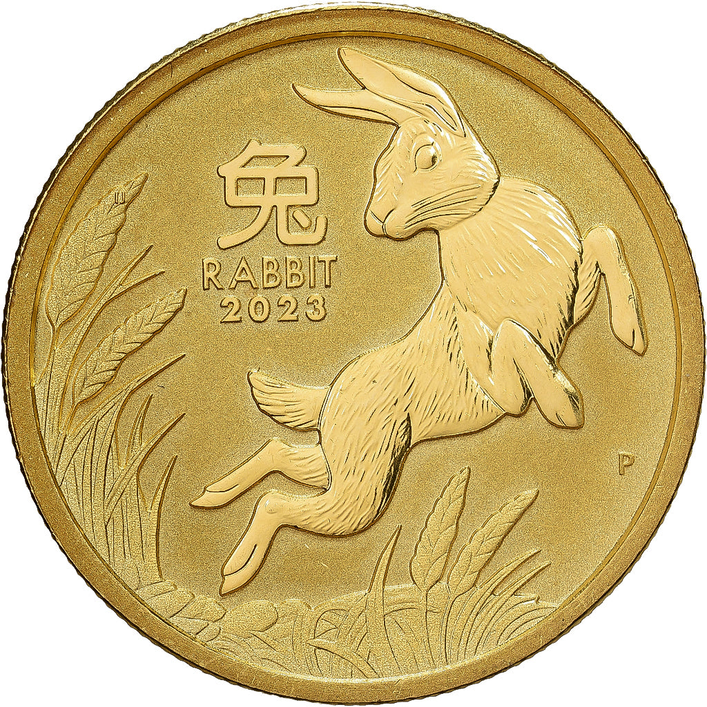 Australien, Elizabeth II, 50 Dollars, 1/2 Oz, Année du Lapin, 2023, Perth