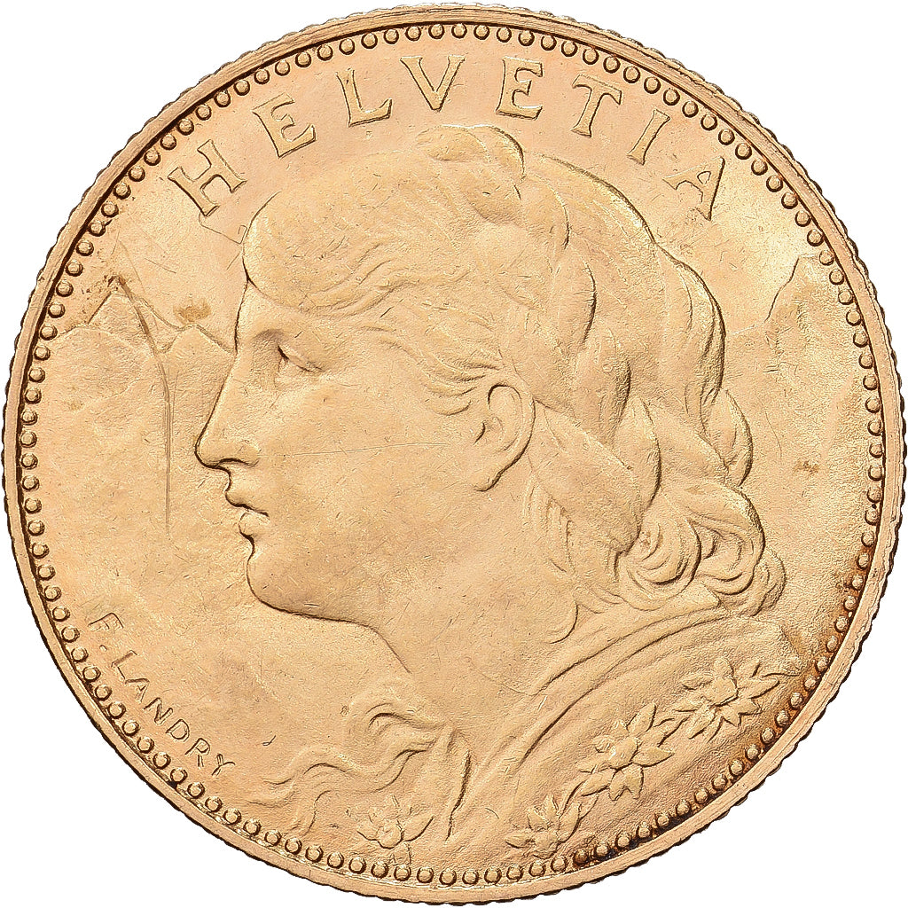 Moneta, Svizzera, 10 Francs, 1915, Bern, SPL-, Oro, KM:36
