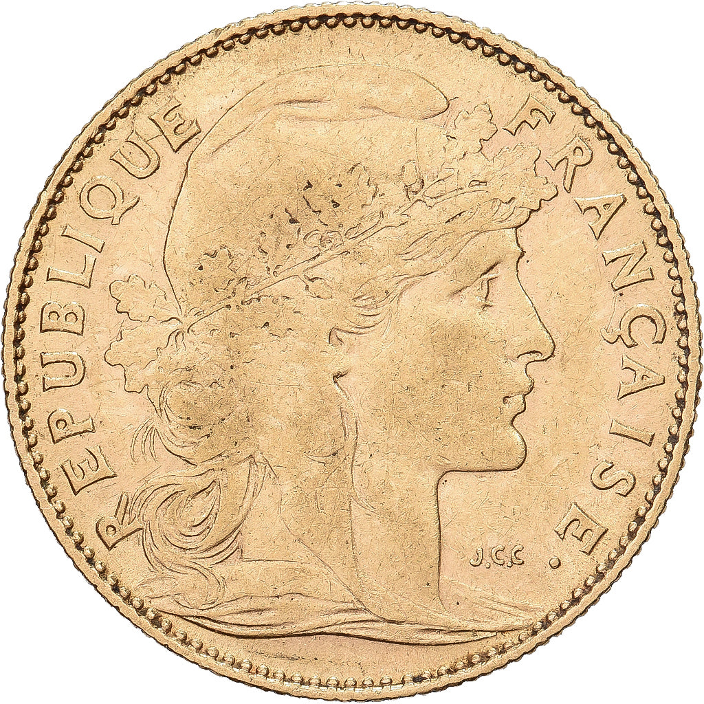 France, 10 Francs, Coq, 1899, Paris, Or, TB+, Gadoury:1017, Le Franc:F.509