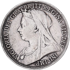 Grande-Bretagne, Victoria, Crown, 1893, TTB, Argent, KM:783