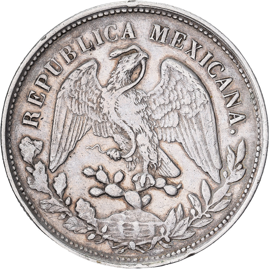 México, 1 Peso, 1901, Mexico City, Prata, AU(50-53)